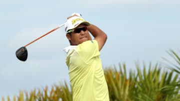 NASSAU, BAHAMAS - DECEMBER 01: Hideki Matsuyama of the Japan follows his drive on the fourth hole during round three of the Hero World Challenge at Albany, Bahamas on December 01, 2018 in Nassau, Bahamas. (Photo by Rob Carr/Getty Images)