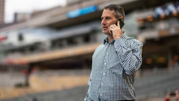 MINNEAPOLIS, MN- APRIL 27: General manager Thad Levine of the Minnesota Twins against the Cincinnati Reds on April 27, 2018 at Target Field in Minneapolis, Minnesota. The Reds defeated the Twins 15-9. (Photo by Brace Hemmelgarn/Minnesota Twins/Getty Images) *** Local Caption *** Thad Levine