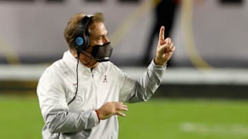 Nick Saban, Alabama Crimson Tide. (Photo by Sam Greenwood/Getty Images)