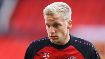 Manchester United's Dutch midfielder Donny van de Beek (Photo by RICHARD HEATHCOTE/POOL/AFP via Getty Images)