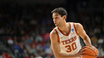 Brock Cunningham, Texas basketball. Mandatory Credit: Jeffrey Becker-USA TODAY Sports