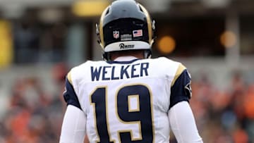 Nov 29, 2015; Cincinnati, OH, USA; St. Louis Rams wide receiver Wes Welker (19) against the Cincinnati Bengals at Paul Brown Stadium. The Bengals won 31-7. Mandatory Credit: Aaron Doster-USA TODAY Sports