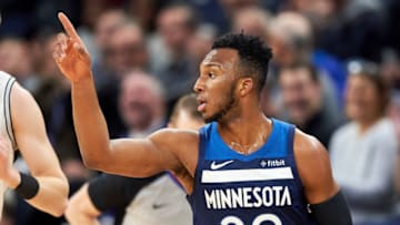 MINNEAPOLIS, MN - NOVEMBER 28: Josh Okogie #20 of the Minnesota Timberwolves. (Photo by Hannah Foslien/Getty Images)