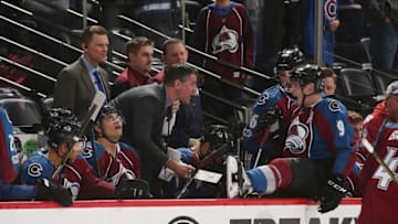 DENVER, CO - JANUARY 06: Head coach Jared Bednar and Matt Duchene