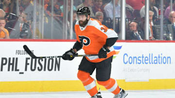 PHILADELPHIA, PA - OCTOBER 09: Radko Gudas #3 of the Philadelphia Flyers skates against the San Jose Sharks at the Wells Fargo Center on October 9, 2018 in Philadelphia, Pennsylvania. (Photo by Drew Hallowell/Getty Images)