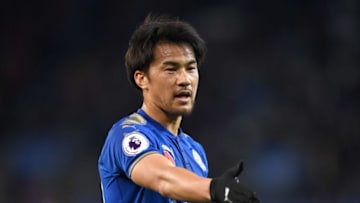 LEICESTER, ENGLAND - OCTOBER 29: Shinji Okazaki of Leicester City looks on during the Premier League match between Leicester City and Everton at The King Power Stadium on October 29, 2017 in Leicester, England. (Photo by Michael Regan/Getty Images)