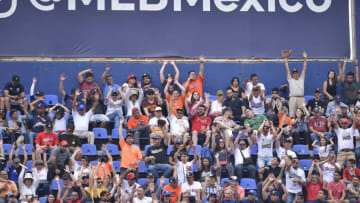 Houston Astros and baseball fans alike during the Mexico Series (Photo by Azael Rodriguez/Getty Images)