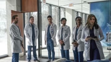 GOOD SAM, starring Sophia Bush and Jason Isaacs, premieres Wednesday, Jan. 5 (10:00-11:00 PM, ET/PT), after CSI: VEGAS completes its planned 10-episode first season. GOOD SAM is about Dr. Sam Griffith (Bush), a gifted heart surgeon who excels in her new leadership role as chief of surgery after her renowned boss, Dr. Rob “Griff” Griffith (Isaacs), falls into a coma. When Dr. Griffith wakes up months later, demanding to resume his duties, Sam is tasked with supervising this egotistical expert with a scalpel who never acknowledged her stellar talent. Complicating matters, this caustic and arrogant boss also happens to be her father. As Griff defies Sam’s authority and challenges her medical expertise, the big question becomes whether this father and daughter will ever be able to mend their own relationship as expertly as they heal the hearts of their patients.Pictured L-R: Michael Stahl-David as Dr. Caleb Tucker, Jason Isaacs as Dr. Rob 'Griff' Griffith, Davi Santos as Dr. Joey Costa, Omar Maskati as Dr. Isan Shah , Skye Marshall as Dr. Lex Trulie, and Sophia Bush as Dr. Sam Griffith Photo: Ramona Diaconescu/CBS ©2021 CBS Broadcasting, Inc. All Rights Reserved