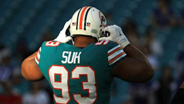 MIAMI GARDENS, FL - DECEMBER 31: Ndamukong Suh (Photo by Mike Ehrmann/Getty Images)