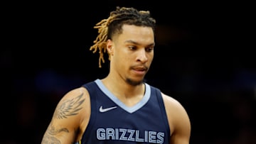 PHOENIX, ARIZONA - DECEMBER 27: Brandon Clarke #15 of the Memphis Grizzlies during the NBA game at Footprint Center on December 27, 2021 in Phoenix, Arizona. The Grizzlies defeated the Suns 114-113. NOTE TO USER: User expressly acknowledges and agrees that, by downloading and or using this photograph, User is consenting to the terms and conditions of the Getty Images License Agreement. (Photo by Christian Petersen/Getty Images)