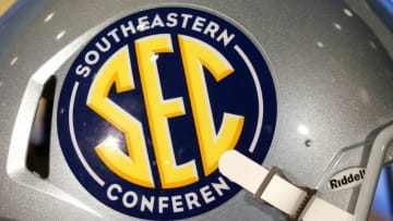 SEC logo seen during SEC Media Days at the Hyatt Regency in Hoover, Ala., Monday, July 19, 2021. [Staff Photo/Gary Cosby Jr.]Sec Media Days