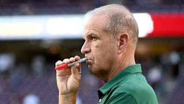 On3's Justin Hokanson said don't talk to him about former Auburn football defensive coordinator Kevin Steele after an embarrassing effort from Miami (Photo by Jack Gorman/Getty Images)