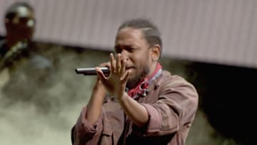 NEW YORK, NY - JULY 23: Kendrick Lamar performs at the 2016 Panorama NYC Festival - Day 2 at Randall's Island on July 23, 2016 in New York City. (Photo by J. Kempin/Getty Images)