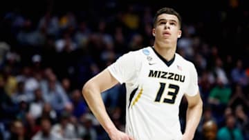 NASHVILLE, TN - MARCH 16: Michael Porter Jr. #13 of the Missouri Tigers looks on against the Florida State Seminoles during the game in the first round of the 2018 NCAA Men's Basketball Tournament at Bridgestone Arena on March 16, 2018 in Nashville, Tennessee. (Photo by Andy Lyons/Getty Images)
