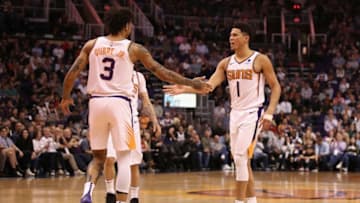 Devin Booker Kelly Oubre Phoenix Suns (Photo by Christian Petersen/Getty Images)