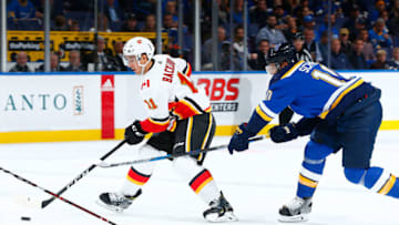 ST. LOUIS, MO - OCTOBER 25: Mikael Backlund