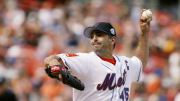 UNITED STATES - CIRCA 2002: The New York Mets' John Franco pitches to the Pittsburgh Pirates in the eighth inning at Shea Stadium. The Pirates won, 8-1, for their first three-game sweep at Shea in a decade. (Photo by Keith Torrie/NY Daily News Archive via Getty Images)