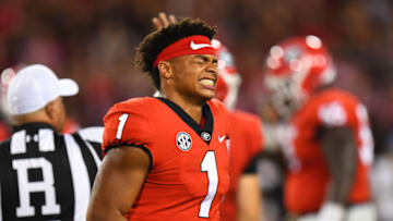 Georgia football Justin Fields(Photo by Scott Cunningham/Getty Images)