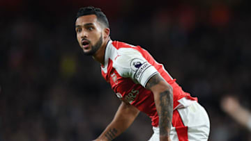 LONDON, ENGLAND - APRIL 05: Theo Walcott of Arsenal during the Premier League match between Arsenal and West Ham United at Emirates Stadium on April 5, 2017 in London, England. (Photo by Stuart MacFarlane/Arsenal FC via Getty Images)
