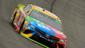 HOMESTEAD, FL - NOVEMBER 16: Kyle Busch, driver of the #18 M&M's Toyota, during practice for the Monster Energy NASCAR Cup Series Ford EcoBoost 400 at Homestead-Miami Speedway on November 16, 2018 in Homestead, Florida. (Photo by Robert Laberge/Getty Images)