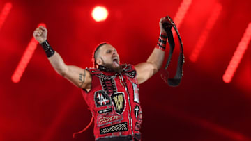 TOKYO, JAPAN - JANUARY 04: Lance Archer reacts during the New Japan Pro-Wrestling 'Wrestle Kingdom 14' at the Tokyo Dome on January 04, 2020 in Tokyo, Japan. (Photo by Masashi Hara/Getty Images)