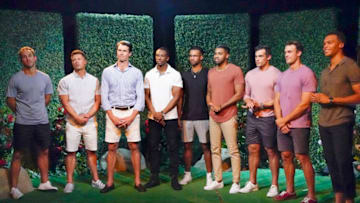 THE BACHELORETTE - "1602" - Clare left no doubt the first night that she knew what she was looking for and let the men know it! Nine eager suitors get the opportunity to impress Clare as they learn how to communicate through the languages of love. Jason is the lucky bachelor to go on the first one-on-one date, but will he reveal some dark secrets from his youth and still be able to gain Clare's acceptance? Then things turn really intense when 10 men show off something totally different - competing in a revealing game of dodgeball. Clare's explosive moment with one suitor leads to an immediate reaction. Another bachelor, uncomfortable with the dodgeball competition, plans to confront Clare about her behavior as the drama is ratcheted up from the very start of her journey on "The Bachelorette," TUESDAY, OCT. 20 (8:00-10:01 p.m. EDT), on ABC. (ABC/Craig Sjodin)ZAC C., ZACH J., BENNETT, RILEY, JORDAN C., IVAN, YOSEF, BEN, DALE