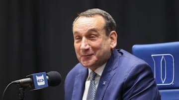 Duke basketball head coach Mike Krzyzewski (Nell Redmond-USA TODAY Sports)