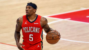 Eric Bledsoe #5 of the New Orleans Pelicans (Photo by Rob Carr/Getty Images)