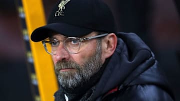 WOLVERHAMPTON, ENGLAND - JANUARY 07: Liverpool Manager Jurgen Klopp looks on prior to the Emirates FA Cup Third Round match between Wolverhampton Wanderers and Liverpool at Molineux on January 7, 2019 in Wolverhampton, United Kingdom. (Photo by Catherine Ivill/Getty Images)