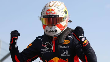 Max Verstappen, Red Bull, Formula 1 (Photo by BRYN LENNON/POOL/AFP via Getty Images)