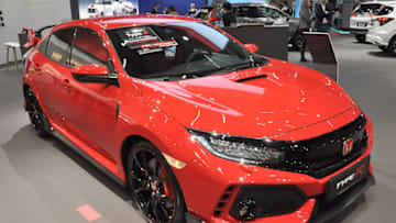 VIENNA, AUSTRIA - JANUARY 15: A Honda Civic TypeR is seen during the Vienna Car Show press preview at Messe Wien, as part of Vienna Holiday Fair, on January 15, 2020 in Vienna, Austria. The Vienna Autoshow will be held January 16-19. (Photo by Manfred Schmid/Getty Images)