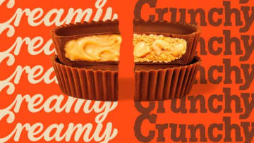 Reese's debates Team Crunchy versus Team Creamy, photo provided by Reese's