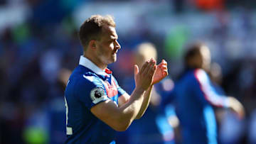 SWANSEA, WALES - MAY 13: Xherdan Shaqiri of Stoke City applauds fans during the Premier League match between Swansea City and Stoke City at Liberty Stadium on May 13, 2018 in Swansea, Wales. (Photo by Michael Steele/Getty Images)