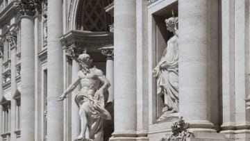ITALY, ROME - AUGUST 14: Rome's Trevi Fountain on August 14, 2022 in Rome, Italy. (Photo by Steve Christo/Corbis via Getty Images)