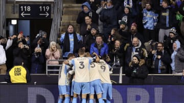 CHESTER, PENNSYLVANIA - FEBRUARY 25: Philadelphia Union celebrate the team's first goal by Déniel Gazdag #10 during the first half against Columbus Crew at Subaru Park on February 25, 2023 in Chester, Pennsylvania. (Photo by Tim Nwachukwu/Getty Images)