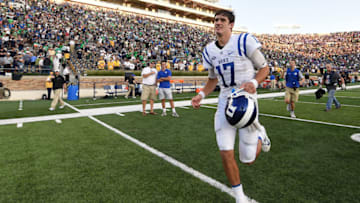SOUTH BEND, IN - SEPTEMBER 24: Daniel Jones