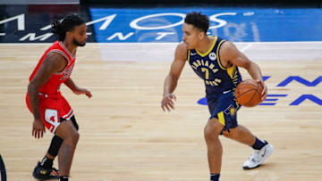Malcolm Brogdon, Coby White, Chicago Bulls Mandatory Credit: Kamil Krzaczynski-USA TODAY Sports