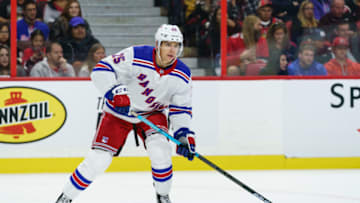 OTTAWA, ON - OCTOBER 5: Libor Hajek #25 of the New York Rangers skates against the Ottawa Senators at Canadian Tire Centre on October 5, 2019 in Ottawa, Ontario, Canada. (Photo by Jana Chytilova/Freestyle Photography/Getty Images)