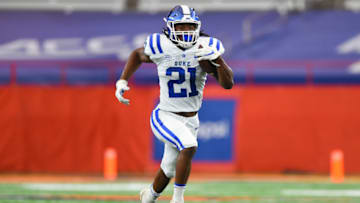 Duke football running back (Mandatory Credit: Rich Barnes-USA TODAY Sports)