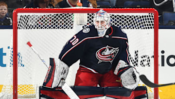 COLUMBUS, OH - DECEMBER 31: Goaltender Joonas Korpisalo