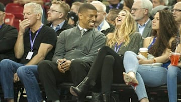 Nov 3, 2015; Sacramento, CA, USA; Sacramento mayor Kevin Johnson in attendance watches during the third quarter of the game between the Sacramento Kings and Memphis Grizzlies at Sleep Train Arena. The Memphis Grizzlies defeated the Sacramento Kings 103-89. Mandatory Credit: Ed Szczepanski-USA TODAY Sports