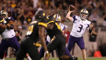 TEMPE, AZ - OCTOBER 14: Quarterback Jake Browning