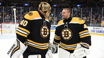 Boston Bruins, Tuukka Rask #40, Jarsoalv Halak #41 (Photo by Steve Babineau/NHLI via Getty Images)