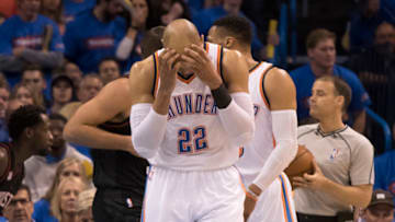 OKLAHOMA CITY, OK - APRIL 21: Taj Gibson