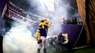 LONDON, ENGLAND - SEPTEMBER 29: Minnesota Vikings mascot Viktor the Viking looks on prior tothe NFL International Series game between Pittsburgh Steelers and Minnesota Vikings at Wembley Stadium on September 29, 2013 in London, England. (Photo by Michael Steele/Getty Images)