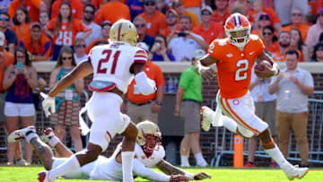 CLEMSON, SC - SEPTEMBER 23: Quarterback Kelly Bryant