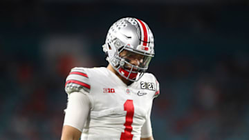 Justin Fields, Ohio State Buckeyes. (Mandatory Credit: Mark J. Rebilas-USA TODAY Sports)