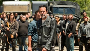 Rick Grimes (Andrew Lincoln) and Negan (Jeffrey Dean Morgan) in Episode 4Photo by Gene Page/AMC