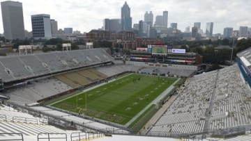 Oct 15, 2016; Atlanta, GA, USA; A general view of Bobby Dodd Stadium prior to the game against the Georgia Tech Yellow Jackets and the Georgia Southern Eagles. Mandatory Credit: Adam Hagy-USA TODAY Sports