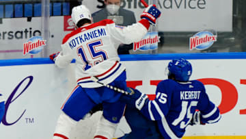 Apr 7, 2021; Toronto, Ontario, CAN; Montreal Canadiens Jesperi Kotkaniemi Mandatory Credit: John E. Sokolowski-USA TODAY Sports